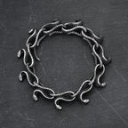 Vintage Punk Unique Snake Bracelets For Men Women 316L Stainless Steel Hip Hop Biker Vikings Animal Bangles Charm