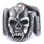 Multi Style Gothic Skull Rings Stainless Steel Fashion Personality Hip-hop Men Ring Biker Party Charm Jewelry Gift