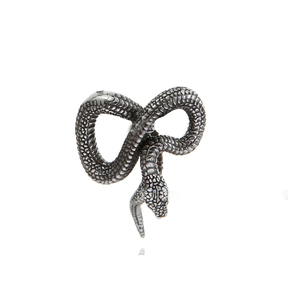 Snake Pendant Necklace — 316L Stainless Steel