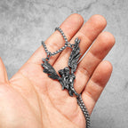 Angel Kiss Pendant Necklace — Stainless Steel