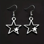 Evil Eye Hamsa Hand of Fatima Drop Earrings — Zinc Alloy