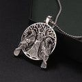Odin Steel Chain Nordic Mythology Double Crow