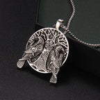 Odin Steel Chain Nordic Mythology Double Crow