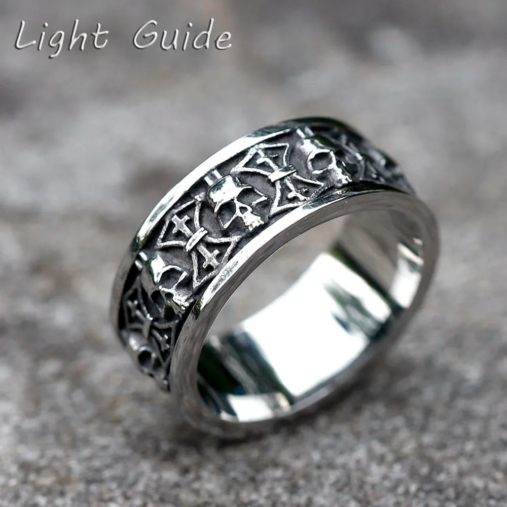 Ares Gods of War Skull Ring — Stainless Steel