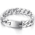 Classic 13MM Men's Cuban Link Chain Bracelet for Man Mirror Polished Solid Stainless Steel Bracelets Jewelry Accessory