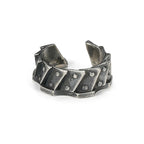 Retro Cyberpunk Gear Armor Ring For Men Antique Punk Gothic Adjustable Ring Handmade Rock Biker Accessories Man Jewelry Gift