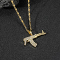 24K Gold Hip Hop Pendant Necklace