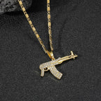 24K Gold Hip Hop Pendant Necklace