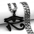 Horus Eye Black Pendant Egyptian Symbol Gun