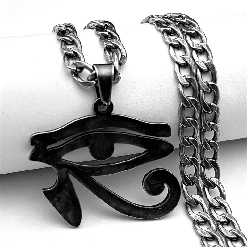 Horus Eye Black Pendant Egyptian Symbol Gun
