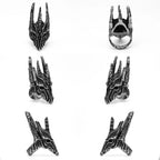 Lich King Skull Ring Black — Stainless Steel