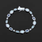 Gold Iced Out Chain Necklace Gemstone CZ 6MM