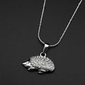 Hedgehog Pendant Necklace — Gold-Tone Stainless Steel