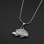 Hedgehog Pendant Necklace — Gold-Tone Stainless Steel