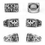 Bat Texture Ring — Stainless Steel