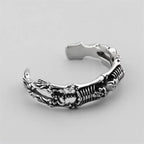 New Retro Personalized Trend Gothic Skull Open Bracelet Men Hip Hop Rock Punk Bracelet Birthday Party Street Niche Gift Jewelry