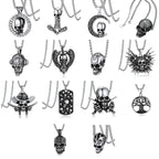 Skull Pendant Necklace — Stainless Steel Gothic