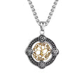Odin Steel Pendant Vintage Viking Tree Life 316L