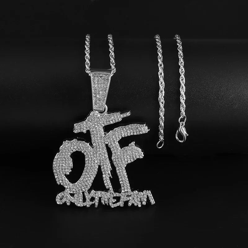 Hip Hop Iec Out Put Crystal Zirconia Dollar Sign Pendant Necklace Fashion Punk Cool Rock Rap Party Jewelry Accessories