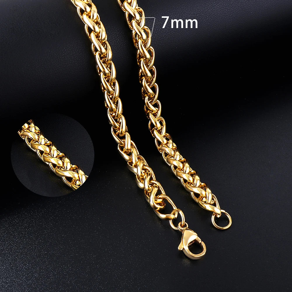 Vintage Cuban Chain Necklace — Gold