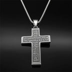 Russian Orthodox Crucifix Pendant Necklace — Stainless Steel