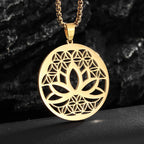 Sun Moon Star Trinity Pendant Necklace