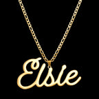 Atoztide Personalized Customized Brand Logo Names Pendant Necklace Stainless Steel Thick Chain for Men Women Jewelry