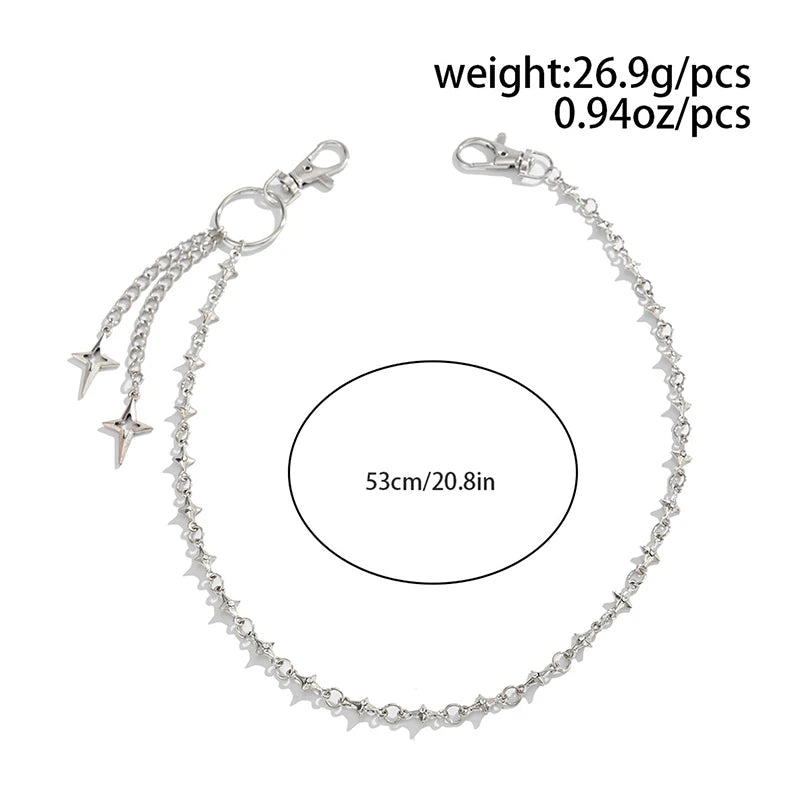 Vintage Gothic Jeans Chain Keychain — Waist Belt Pants Chain