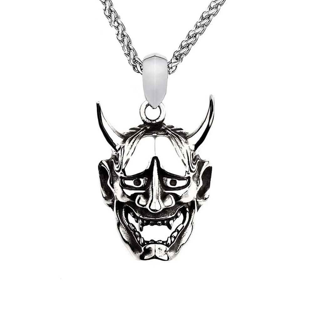 Gothic Skull Pendant Necklace — Stainless Steel