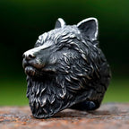 2023 NEW Men's 316L stainless steel rings Nose Viking Style Scandinavian wolf head Animal Ring Jewelry Amulet Gifts