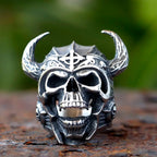 Nordic Viking Skull Ring for Men — 316L Stainless Steel