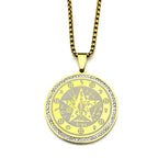 Star Pentagram Chain Necklace — Stainless Steel