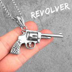Gun Series AK47 M16 Sniper Rifle Stainless Steel Jewelry Men Necklaces with Pendant For Male Women Punk Hip Hop Gifts Wholesale