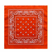 70CM Oversized Hip Hop Amoeba Cashew Cotton Square Bandana Scarf Headband Black Paisley Gifts For Men/Boys/Girls
