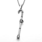 Christmas Candy Cane Pendant — Stainless Steel