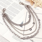 Punk Multi-Layer Waist Chain for Jeans — Mixed Metal