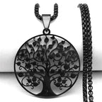 Tree of Life Pendant Necklace — Stainless Steel