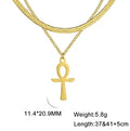 Egyptian Ankh Life Amulet Pendant Necklace — Stainless Steel