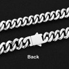 NUOYA Wholesale 12mm Stainless Steel Cuban Link Chain Bracelet High Polished Hip Hop Jewelry Gift for Men