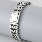 Polished 316l Stainless Steel Bracelet for Men 16MM Chain Link Men's Wrist Arm Jewelry Birthday Gifts for Boys Him