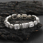 Tennis Bracelet Stainless Steel 10MM T-Square Iced