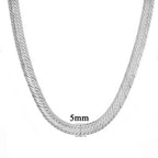 Hiphop Gold Chain For Men Hip Hop Chain Necklace 8MM Gold Color Curb Long Chain Necklaces Men's Jewelry Colar Collier
