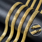 Classic Herringbone Chain Necklace for Daily Wear 24 Inch