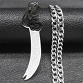 Sword Steel Pendant Islamic Arabic Imam Ali Knife