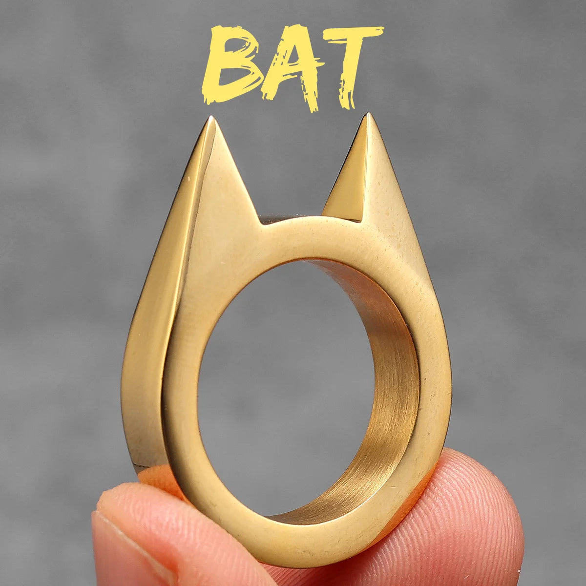 Bat Cat Ears Ring — Stainless Steel