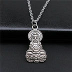 Vintage Chief Pharaoh Necklace On The Neck 43Cm Chain Girl Jewellery Beach Art Supplies