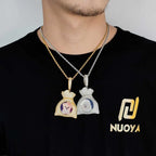Iced Out Photo Pendant Necklace