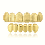 Textured Grid Teeth Braces Stickers — Upper & Lower Decorative