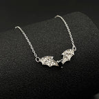 Iced Out Bat Silver Pendant Sterling Gothic Wing