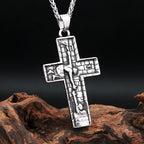 Jesus Cross Pendant — Stainless Steel